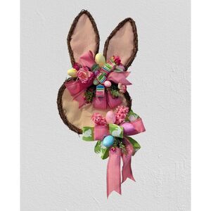 Custom Made   Easter Grapevine Bunny door/wall hanger wreath